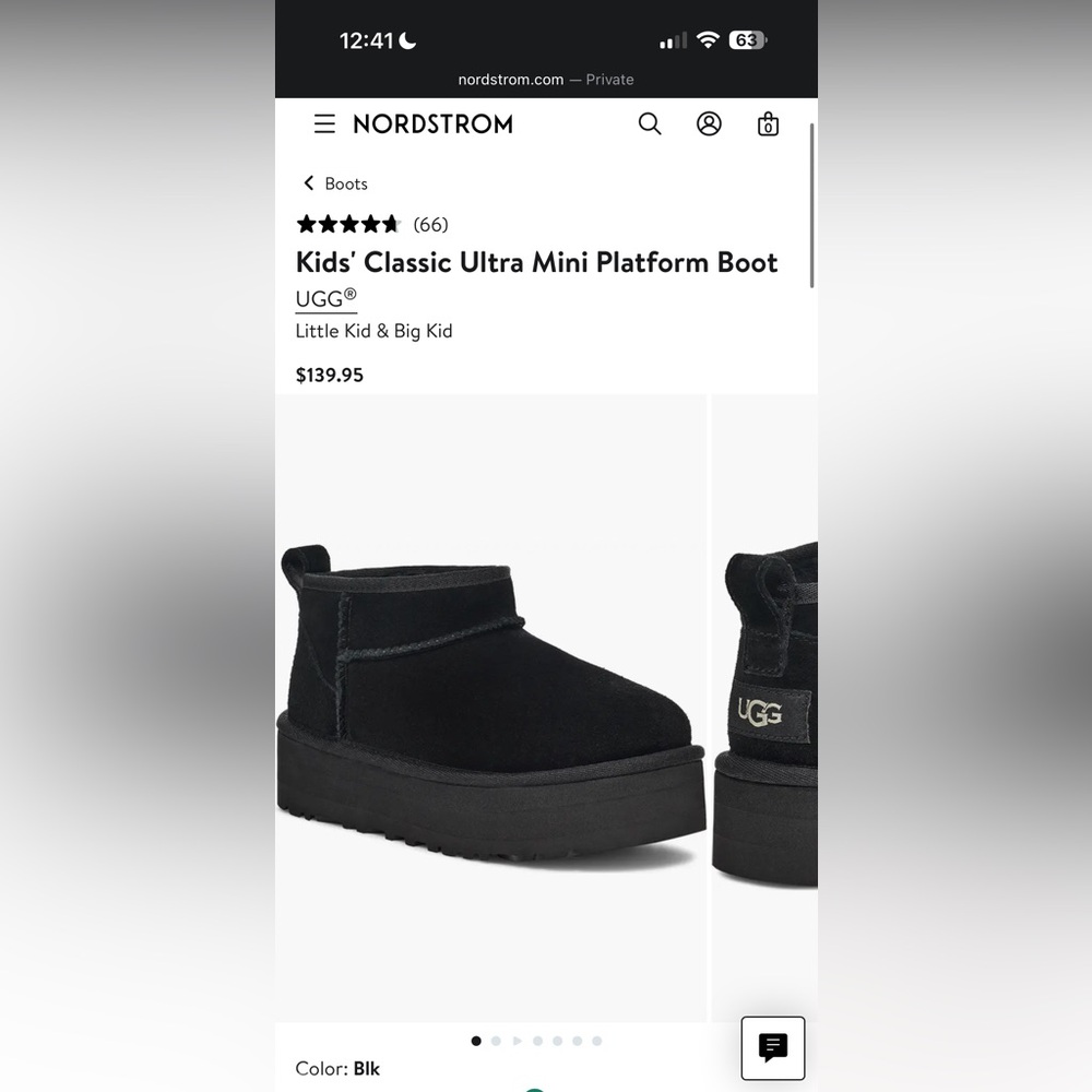 Ugg Mini ultra girls platform